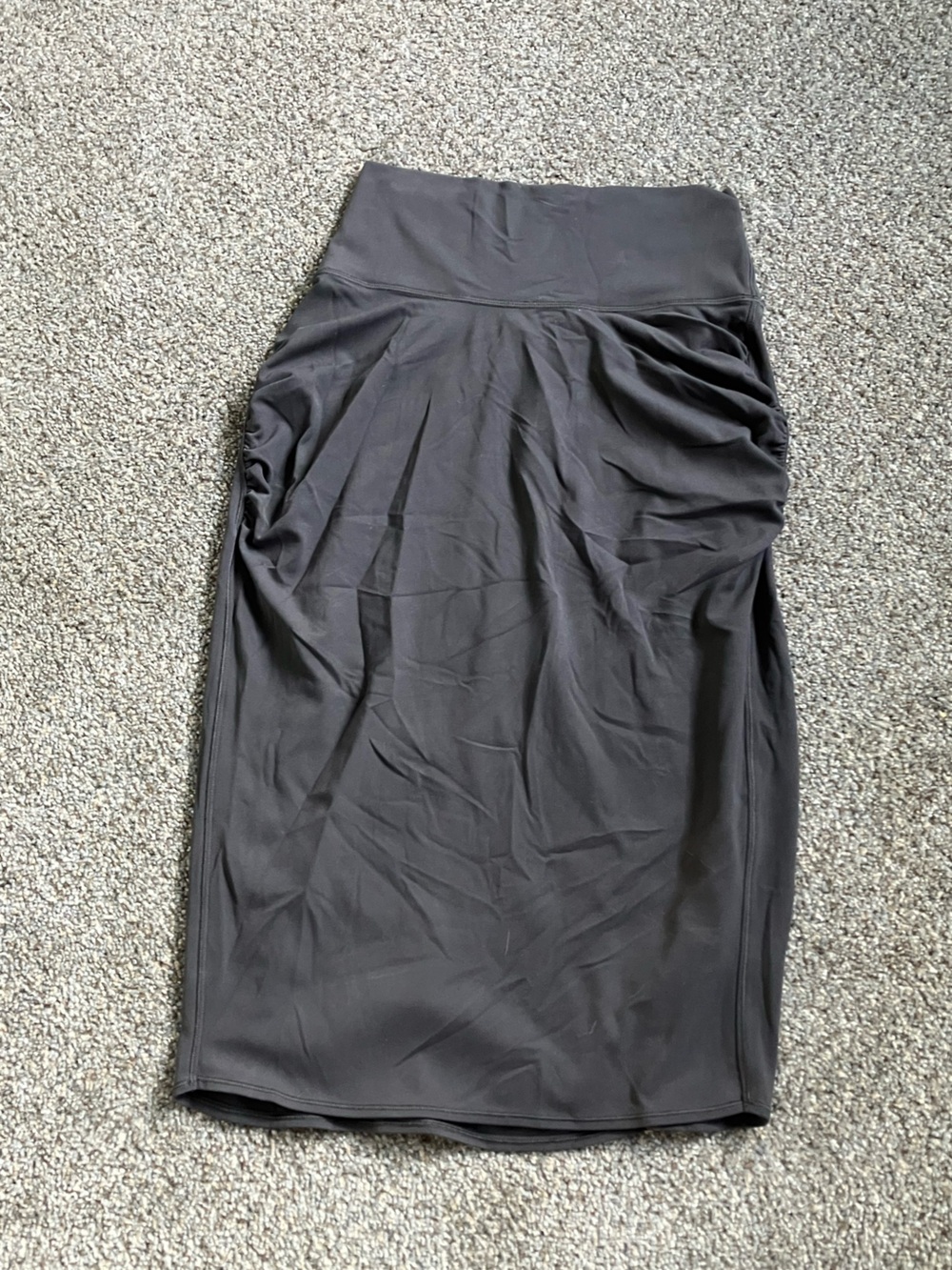 Athleta Dark Grey Transcend Long Pencil Skirt Small